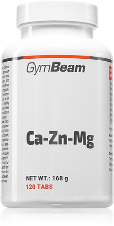 GymBeam Ca-Zn-Mg complex de minerale pentru funcționarea normală a sistemului imunitar, sănătatea oaselor și activitatea musculară