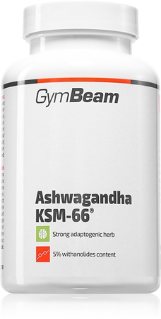 GymBeam Ashwagandha KSM-66® kapsle pro podporu fyzického a duševního zdraví