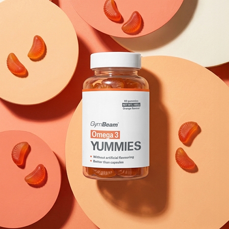 GymBeam Omega 3 Yummies Geleebonbons mit essenziellen Fettsäuren