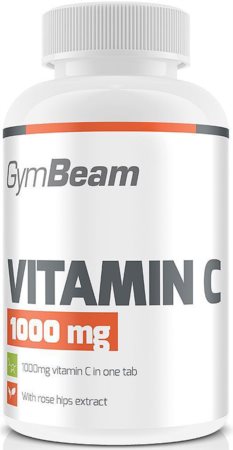 GymBeam Vitamin C 1000 mg tabletki dla wsparcia układu odpornościowego, pięknej skóry i paznokci