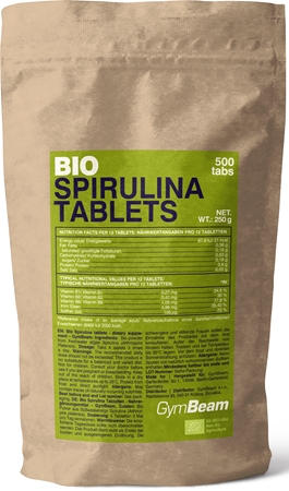 GymBeam Spirulina BIO Naturalny przeciwutleniacz w tabletkach