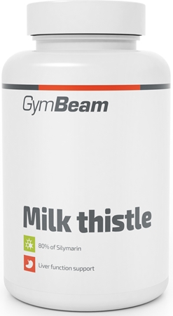 GymBeam Milk Thistle kapsle pro podporu funkce jater