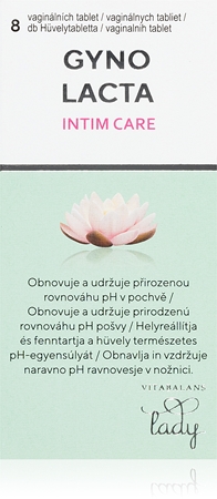 Gynolacta Intim care vaginální tablety pro podporu vaginálního prostředí