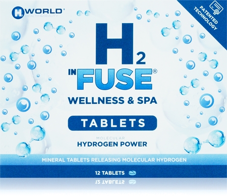 H2 InFuse 12 tablets Wellness & Spa Molecular hydrogen® Badetabletten mit regenerierender Wirkung