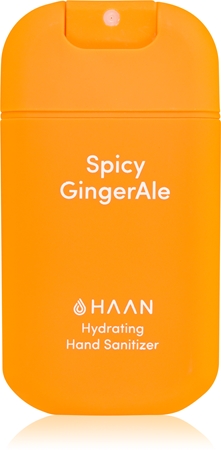 HAAN Hand Care GingerAle spray de limpeza para mãos com extratos de aloe e gengibre