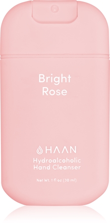 HAAN Hand Cleanser Bright Rose hand cleansing spray with antibacterial ingredients