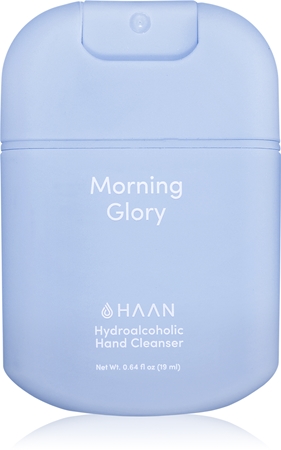 HAAN Morning Glory hand cleansing spray with antibacterial ingredients