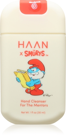 HAAN Papa Smurf hand cleansing spray with antibacterial ingredients