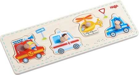 Haba Puzzle Means of Transport juego de formas encajables de madera
