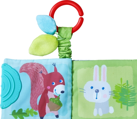 Haba Buggy Book Animals librito educativo en colores de alto contraste con mordedor