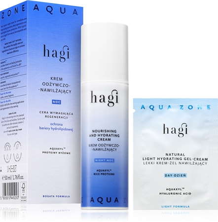 Hagi Aqua Zone creme hidratante de noite com efeito nutritivo