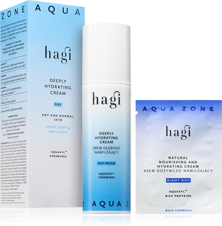 Hagi Aqua Zone dnevna vlažilna krema za normalno do suho kožo