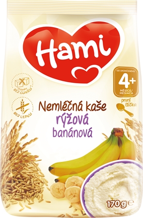Hami Nemléčná kaše Rýžová Banánová nemléčná kaše