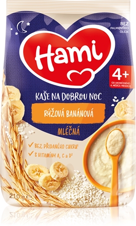 Hami Kaše na Dobrou Noc Rýžová Banánová mléčná kaše