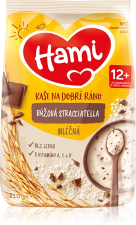 Hami Kaše na Dobré Ráno Rýžová Stracciatella mléčná kaše