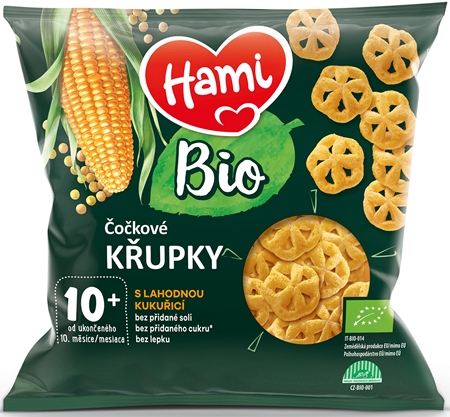 Hami BIO čočkové křupky s kukuřicí křupky