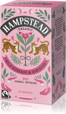 Hampstead Tea London Wild Rosehip & Hibiscus BIO herbata w torebkach