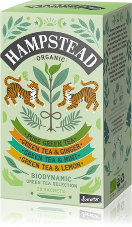 Hampstead Tea London Green Tea Selection BIO porcovaný čaj