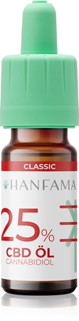 Hanfama CBD Classic 25% CBD druppels Ondersteunende Hersteller voor Geirriteerd Tandvlees