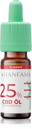 Hanfama CBD Classic 25% CBD краплі доповнючий догляд по відновленню подразнених ясен