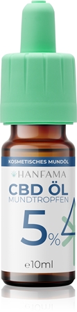 Hanfama CBD Mundtropfen 5% CBD Tropfen unterstützt die Regeneration von gereiztem Zahnfleisch