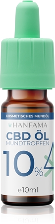 Hanfama CBD Mundtropfen 10% CBD gocce per stimolare la rigenerazione delle gengive infiammate