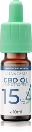 Hanfama CBD Mundtropfen 15% CBD tilgad ärritunud igemete taastumist toetav