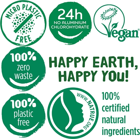Happy Earth 100% Natural Deodorant Crystal Deo Unscented deodorant