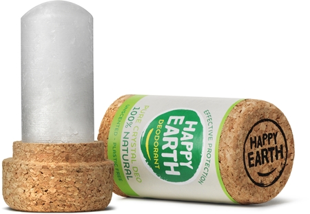 Happy Earth 100% Natural Deodorant Crystal Deo Unscented deodorant