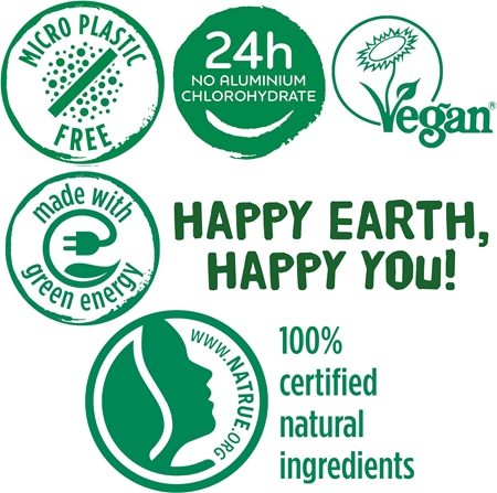 Happy Earth 100% Natural Deodorant Roll-On Cedar Lime desodorante roll-on