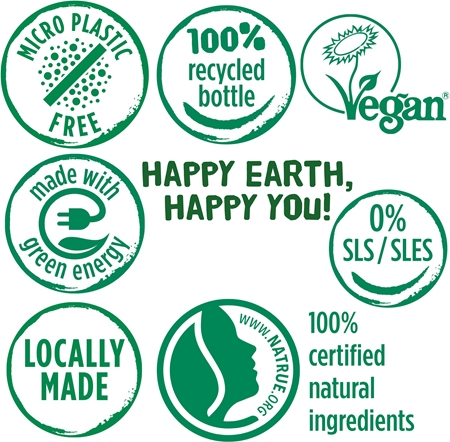 Happy Earth 100% Natural Shower Gel Cedar Lime sprchový gel
