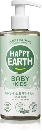 Happy Earth 100% Natural Bath & Wash Gel for Baby & Kids Brusegel