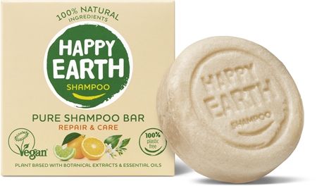 Happy Earth 100% Natural Shampoo Bar Dry & Damaged hair festes für trockenes und beschädigtes Haar