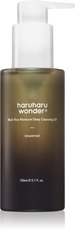 Haruharu Wonder Black Rice Moisture óleo de limpeza removedor de maquilhagem para pele sensível e intolerante