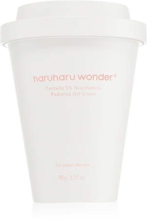 Haruharu Wonder Centella 5% Niacinamide Radiance Gel Cream Light Gel-Cream to even out skin tone