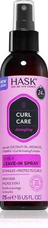 HASK Curl Care bezoplachový sprej pro vlnité a kudrnaté vlasy