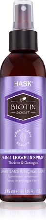 HASK Biotin Boost spray sem enxaguar para cabelos fortes