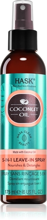 HASK Monoi Coconut Oil abspülfreies Spray für glänzendes und geschmeidiges Haar