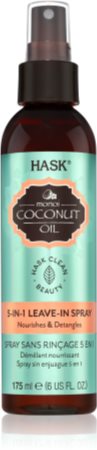 HASK Monoi Coconut Oil bezoplachový sprej pro lesk a hebkost vlasů