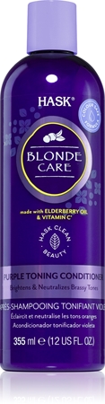 HASK Blonde Care Purple Shampoo conditioner voor blond haar neutraliseert gele Tinten