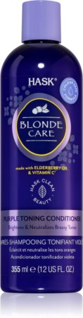 HASK Blonde Care Conditioner für blondes Haar neutralisiert gelbe Verfärbungen