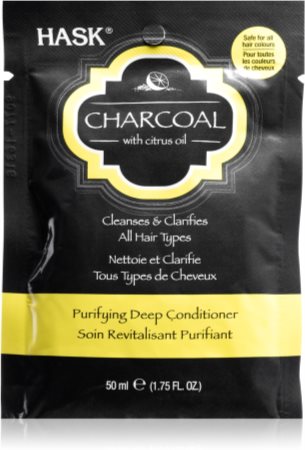 HASK Charcoal with Citrus Oil après-shampoing nourrissant en profondeur pour restaurer le cuir chevelu