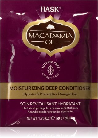 HASK Macadamia Oil hidratáló kondicionáló száraz, sérült, vegyileg kezelt hajra