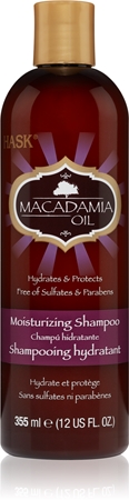 HASK Macadamia Oil shampoing hydratant pour cheveux secs