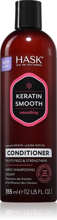 HASK Keratin Protein Smoothing Conditioner Nogludinošs kondicionieris bojātiem un ķīmiski apstrādātiem matiem