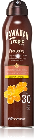 Hawaiian Tropic Protective Dry Oil Spray suchý olej na opalování ve spreji SPF 30