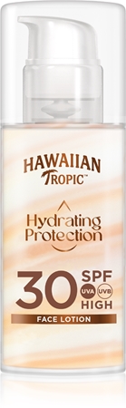 Hawaiian Tropic Hydrating Protection Face Lotion Face Sun Cream SPF 30