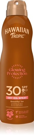 Hawaiian Tropic Glowing Protection Dry Oil Spray suchý olej na opalování ve spreji SPF 30