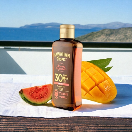 Hawaiian Tropic Glowing Protection Dry Oil suchý olej na opalování SPF 30