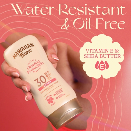 Hawaiian Tropic Glowing Protection Sunscreen Lotion Solbrunende mælk SPF 30